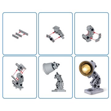 Zuru MAX Home Collection Buidling Set Capsule - Lamp, 122 pc