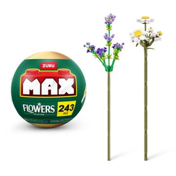 Zuru MAX Flowers Collection Building Set - Common Daisy & Lavender, 243 pc