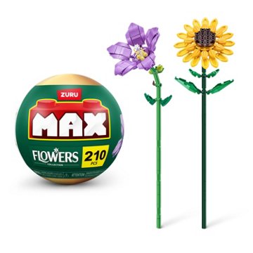 Zuru MAX Flowers Collection Building Set - Platycodon & Sunflower, 210 pc