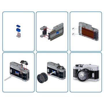 Zuru MAX Retro Collection Building Set Capsule - Camera, 152 pc