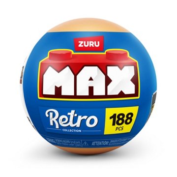 Zuru MAX Retro Collection Building Set Capsule - Handheld Game Console, 188 pc