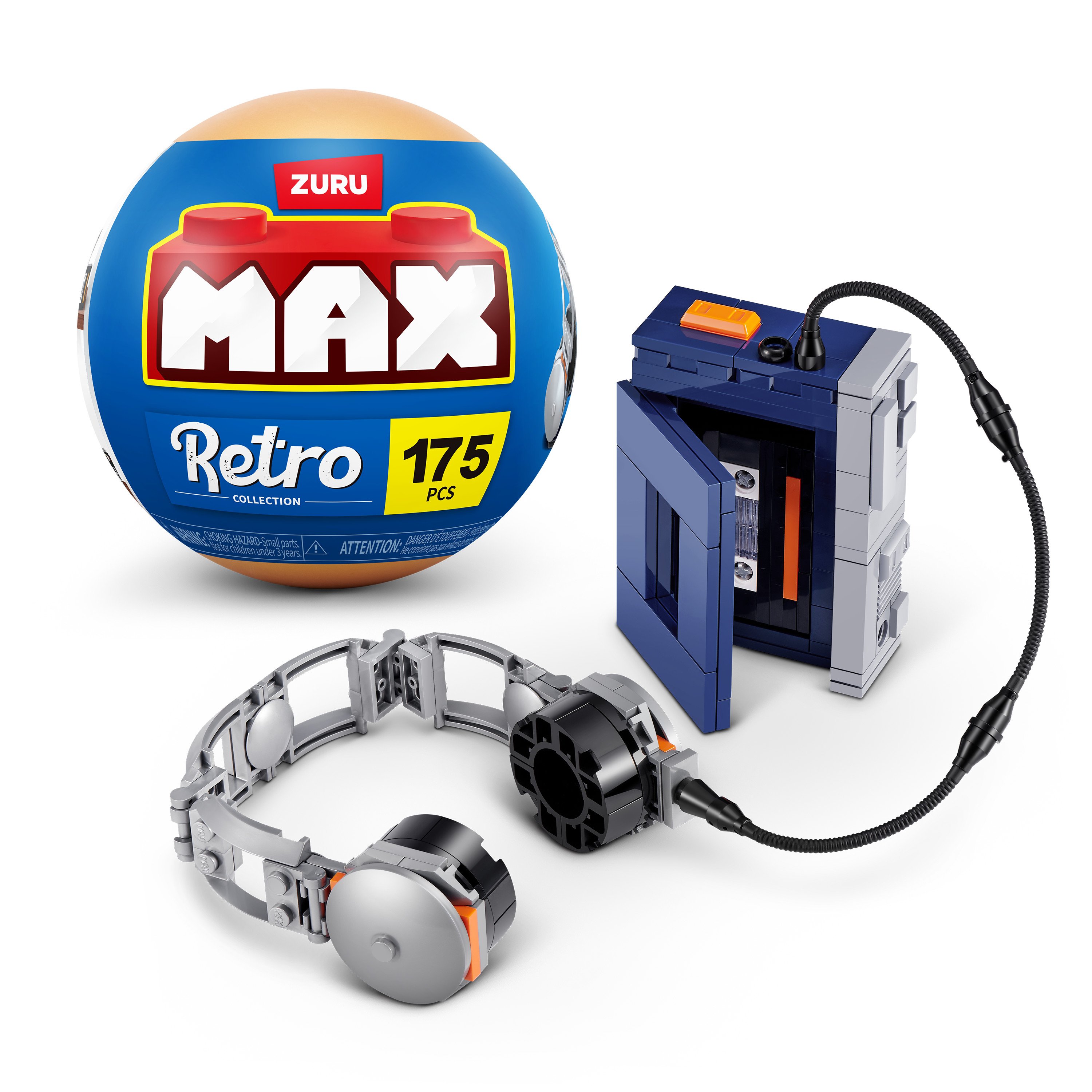 Zuru MAX Retro Collection Building Set Capsule - Cassette Player