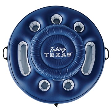 H-E-B Tubing Texas Inflatable Round Floating Cooler, 35.5"