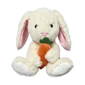 Destination Holiday Bunny with Carrot Easter Plush, 7.5"