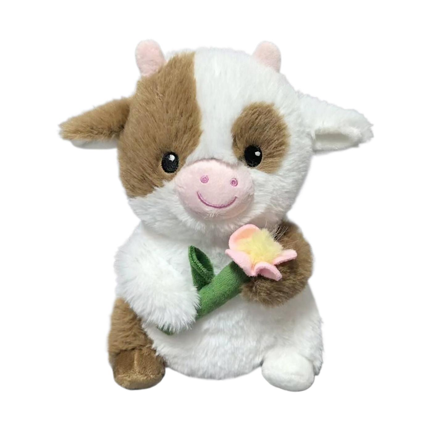 Destination Holiday Cow with Daisy Easter Plush; image 1 of 3