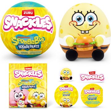 Zuru Snackles SpongeBob SquarePants Surprise Plush Caspule - Series 1, 5"