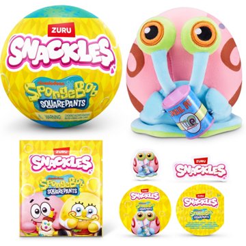 Zuru Snackles SpongeBob SquarePants Surprise Plush Caspule - Series 1, 5"
