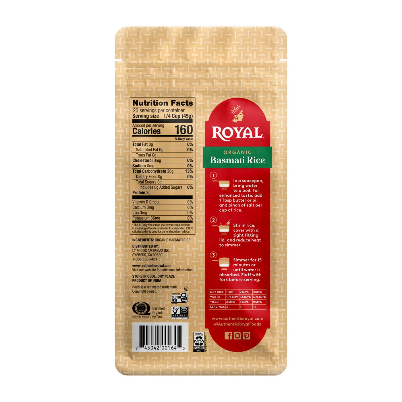 Royal Organic Basmati Rice; image 5 of 8