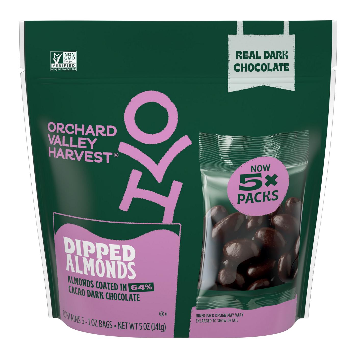 Orchard Valley Harvest Dark Chocolate-Dipped Almond Snack Packs; image 1 of 6