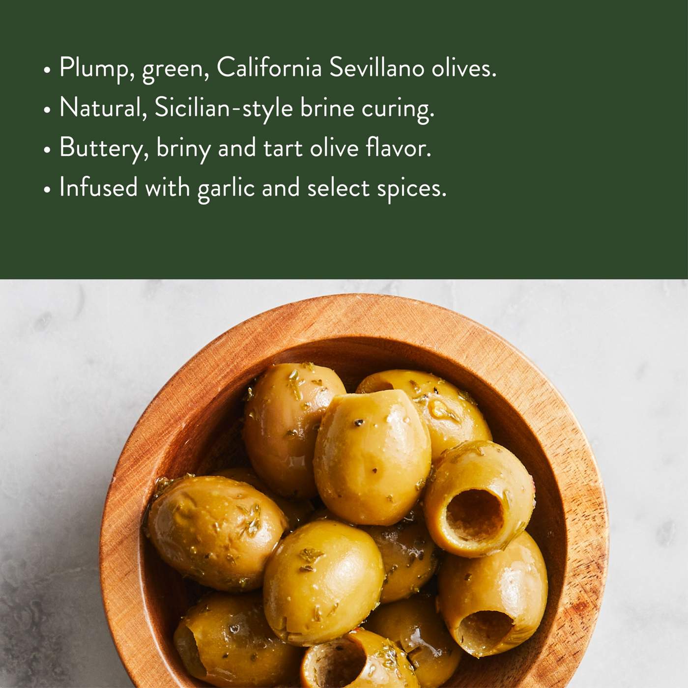 DeLallo Gigante Pitted Green Olives; image 3 of 4