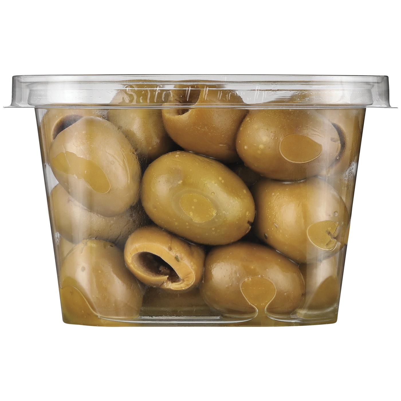 DeLallo Gigante Pitted Green Olives; image 4 of 4