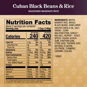 Royal Cuban Black Beans & Rice Basmati Rice