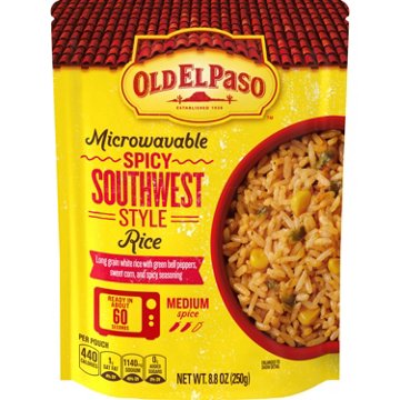 Old El Paso Microwavable Spicy Southwest Style Rice Pouch