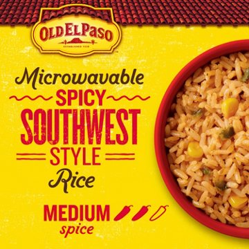 Old El Paso Microwavable Spicy Southwest Style Rice Pouch