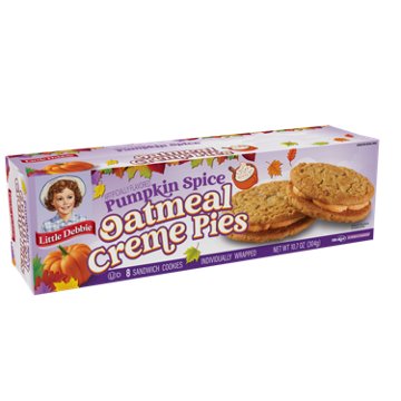 Little Debbie Pumpkin Spice Oatmeal Creme Pies, 8 ct