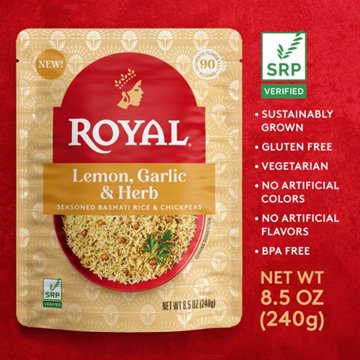 Royal Lemon, Garlic & Herb Basmati Rice & Chickpeas