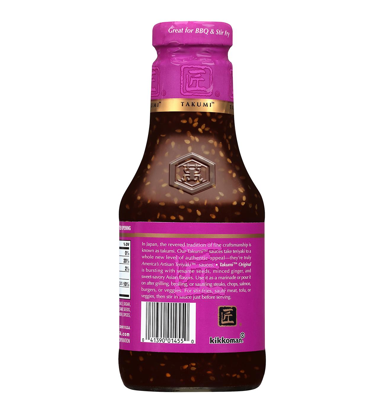 Kikkoman Takumi Teriyaki Sauce - Original; image 3 of 3