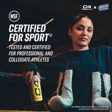 C4 Performance Zero Sugar Energy Drink - Jolly Rancher Peach