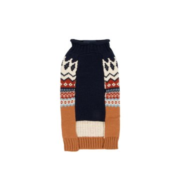 Simply Dog Multi-Colored Fair Roll Neck Sweater - Medium