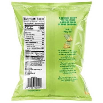 BUBS Tutti Frutti Sour Diamond Swedish Candy, 5.5 oz