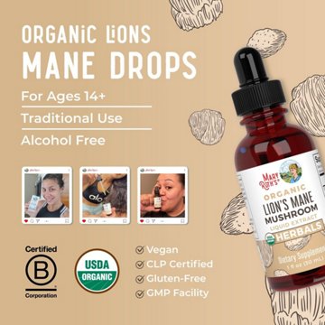 Mary Ruth's Organic Lion's Mane Mushroom Liquid Extract