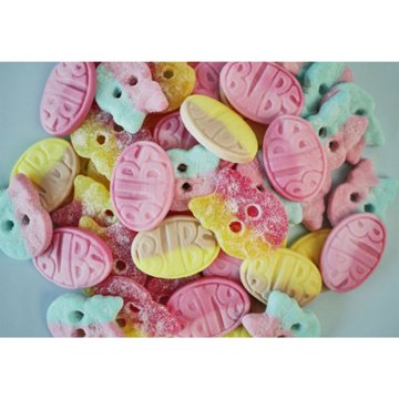 BUBS Lemon Raspberry Sour Skalle Swedish Candy, 5.5 oz