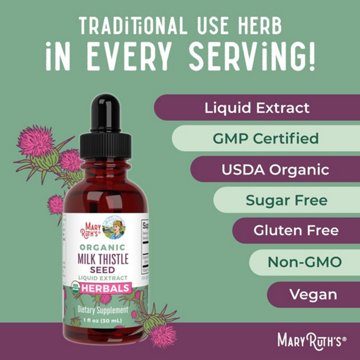 Mary Ruth's Organic Milk Thistle Seed Liquid Extract