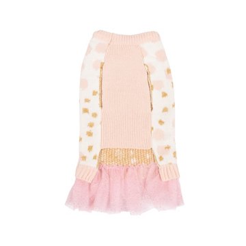 Simply Dog Multi-Colored Multi Dot Dress Sweater - Small