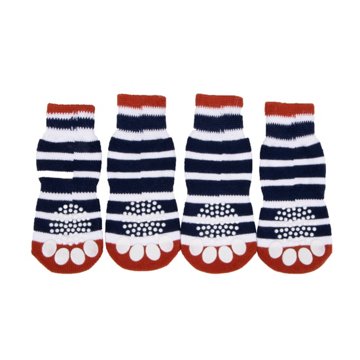 Simply Dog Blue Striped Socks