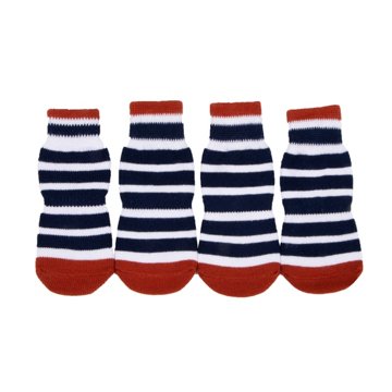 Simply Dog Blue Striped Socks