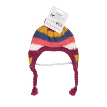 Simply Dog Multi-Colored Colorblocked Cable Hat