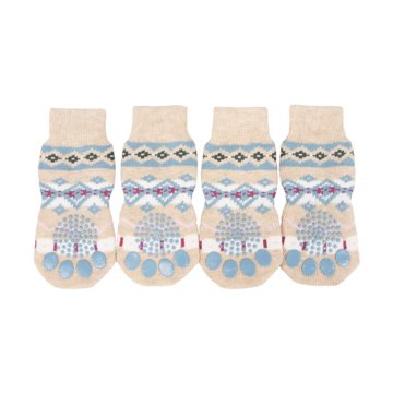 Simply Dog Multi-Colored Fair Isle Socks