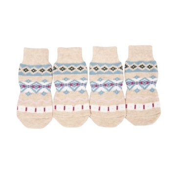 Simply Dog Multi-Colored Fair Isle Socks
