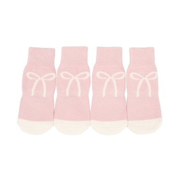 Simply Dog Pink Bow Socks