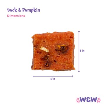 Woof & Whiskers Square Bites Dog Treats - Duck & Pumpkin, 4.51 oz