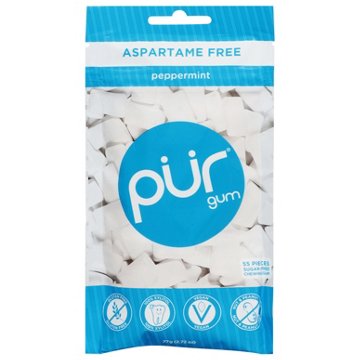 PUR Peppermint Gum, 55 pc