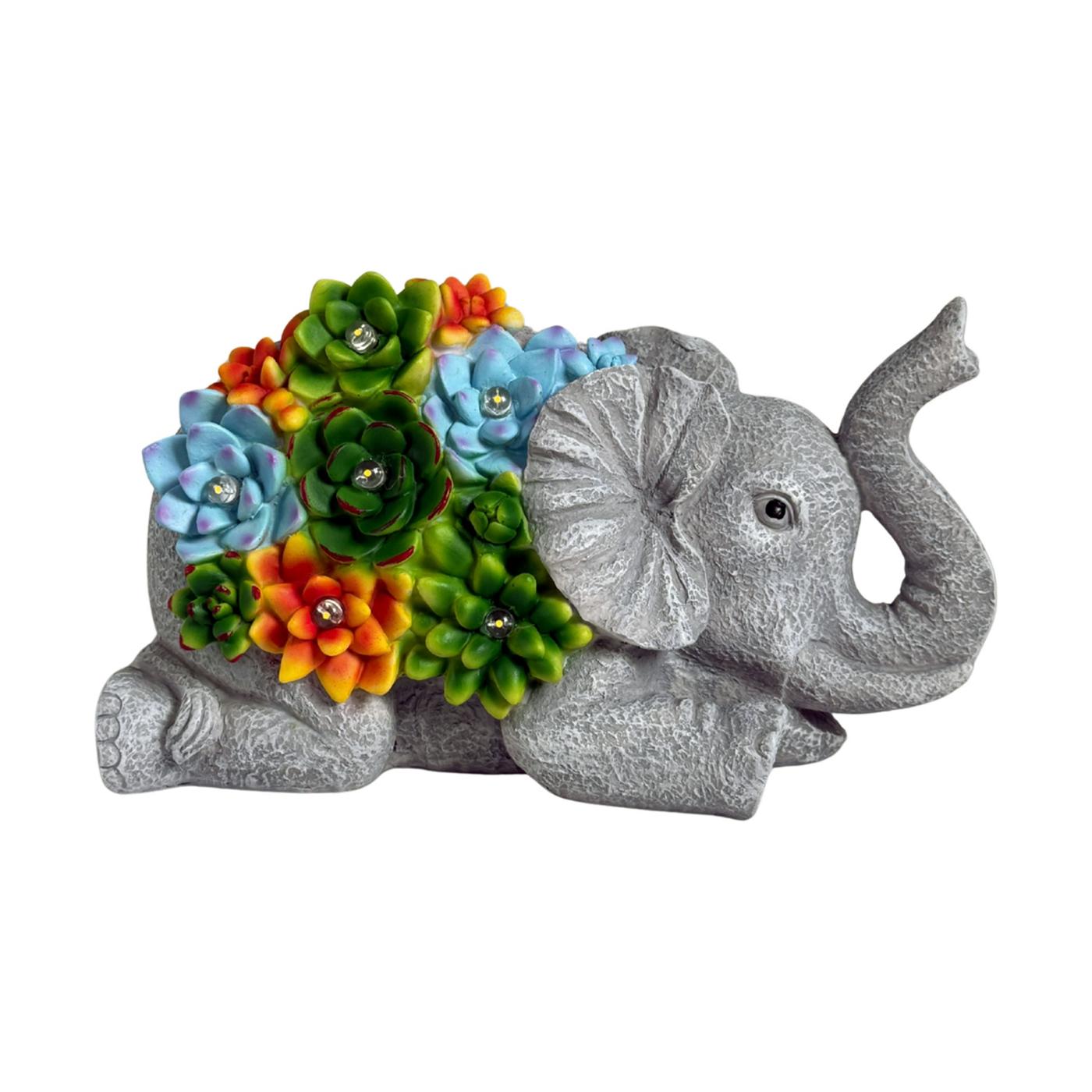 Forever Gifts Solar Succulent Statue - Elephant; image 1 of 4