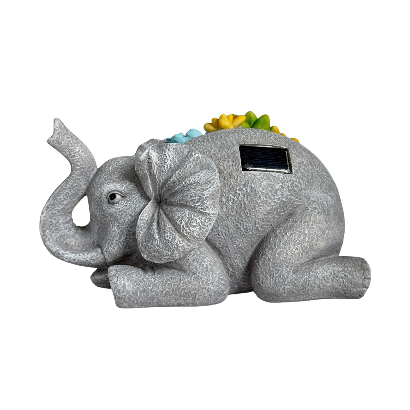 Forever Gifts Solar Succulent Statue - Elephant; image 2 of 4
