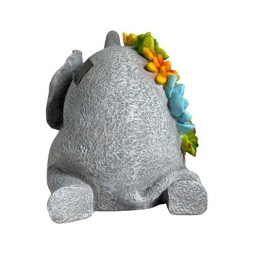 Forever Gifts Solar Succulent Statue - Elephant