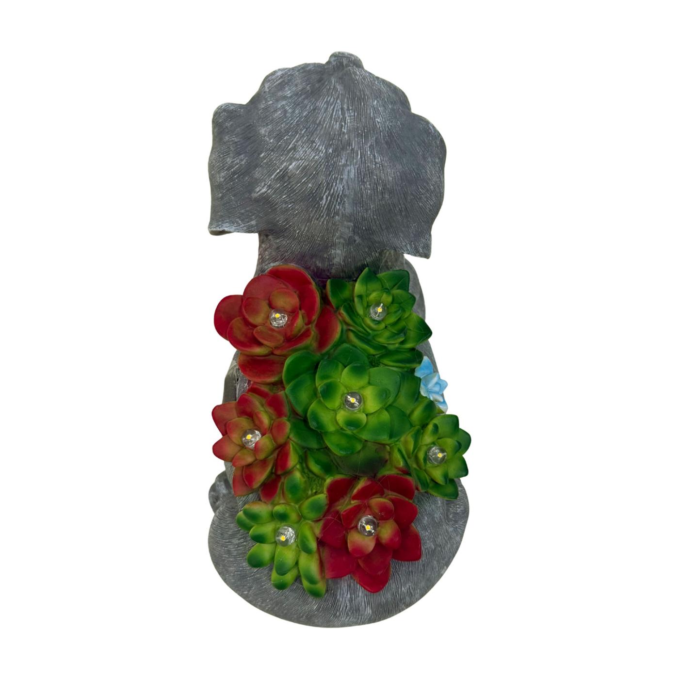 Forever Gifts Solar Succulent Statue - Dog; image 4 of 6