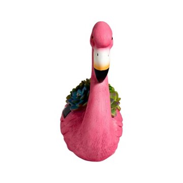 Forever Gifts Solar Succulent Statue - Flamingo