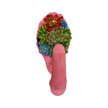 Forever Gifts Solar Succulent Statue - Flamingo