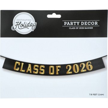Destination Holiday Class of 2026 Graduation Banner, 7.8'