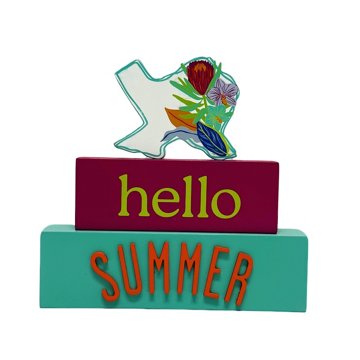 Destination Holiday Hello Summer Texas Table Décor, 8"