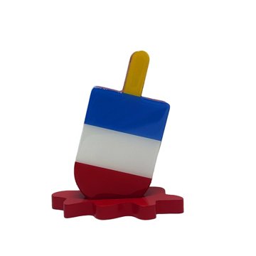 Destination Holiday Melting Popsicle Resin Summer Table Decor, 6"