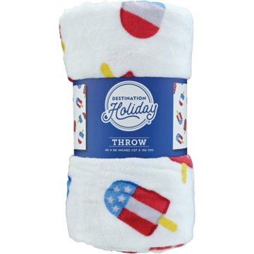 Destination Holiday Popsicles Throw Blanket, 50'' x 60''