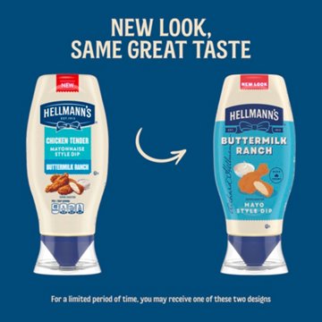 Hellmann's Chicken Tender Mayonnaise Style Dip - Buttermilk Ranch