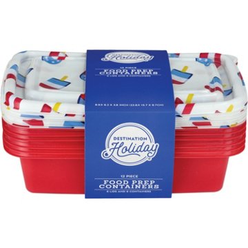 Destination Holiday Popsicles Print Food Prep Containers, 12 pc