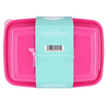 Destination Holiday Floral Print Food Prep Containers with Lids, 6 ct