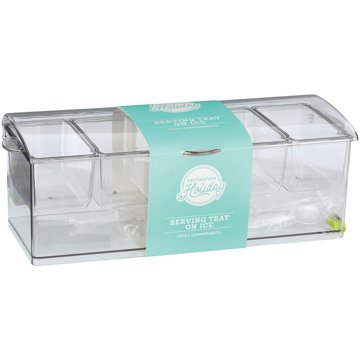 Destination Holiday 5 Compartment Serving Tray On Ice